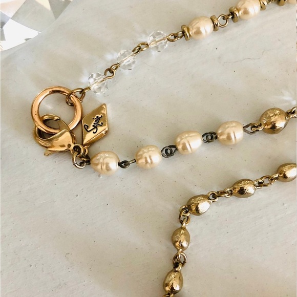 🔥Beautiful Pearl Statement Crystal Necklace - Picture 15 of 17